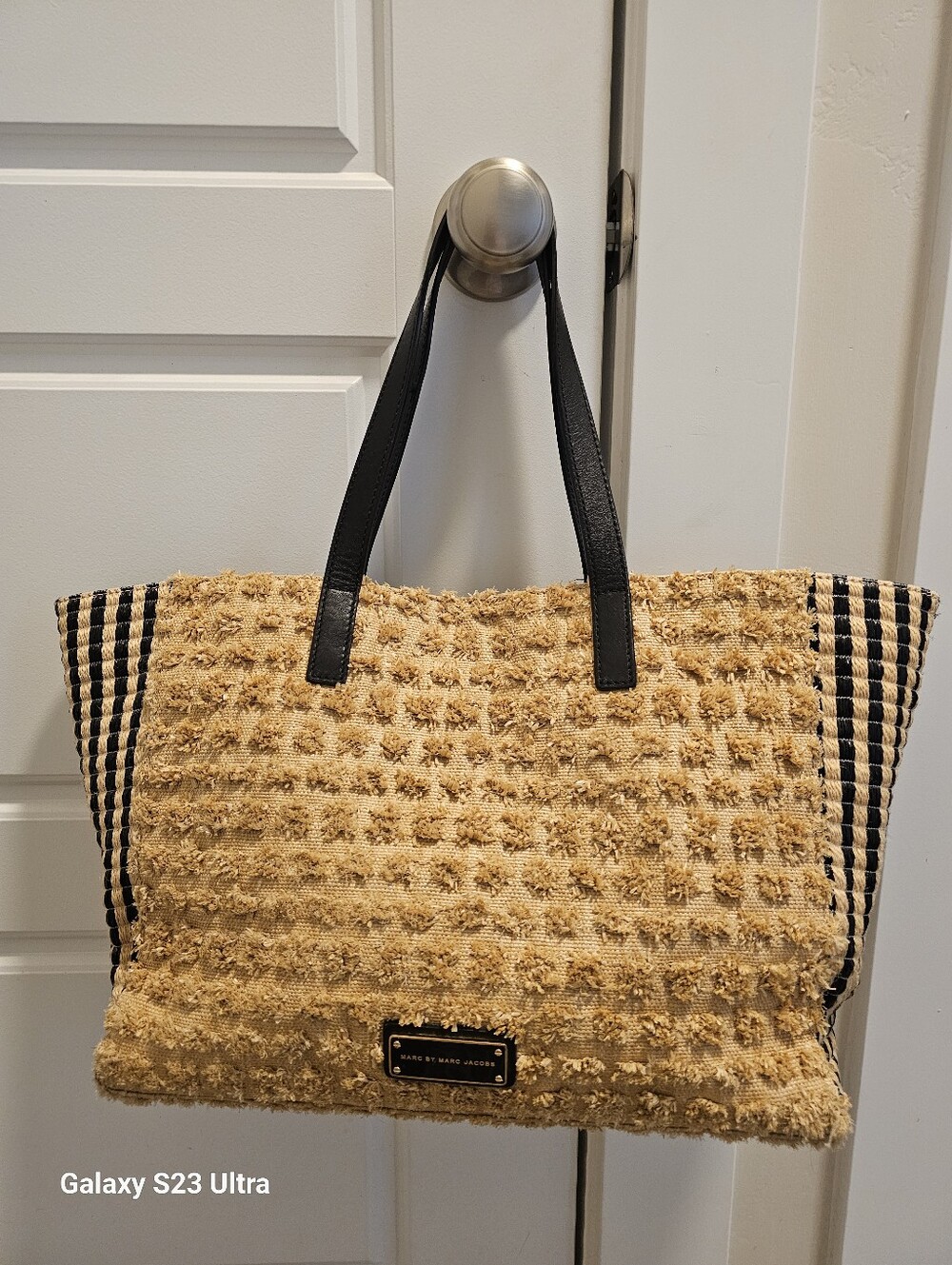 Marc By Marc Jacobs Tote Bag Jute Biege